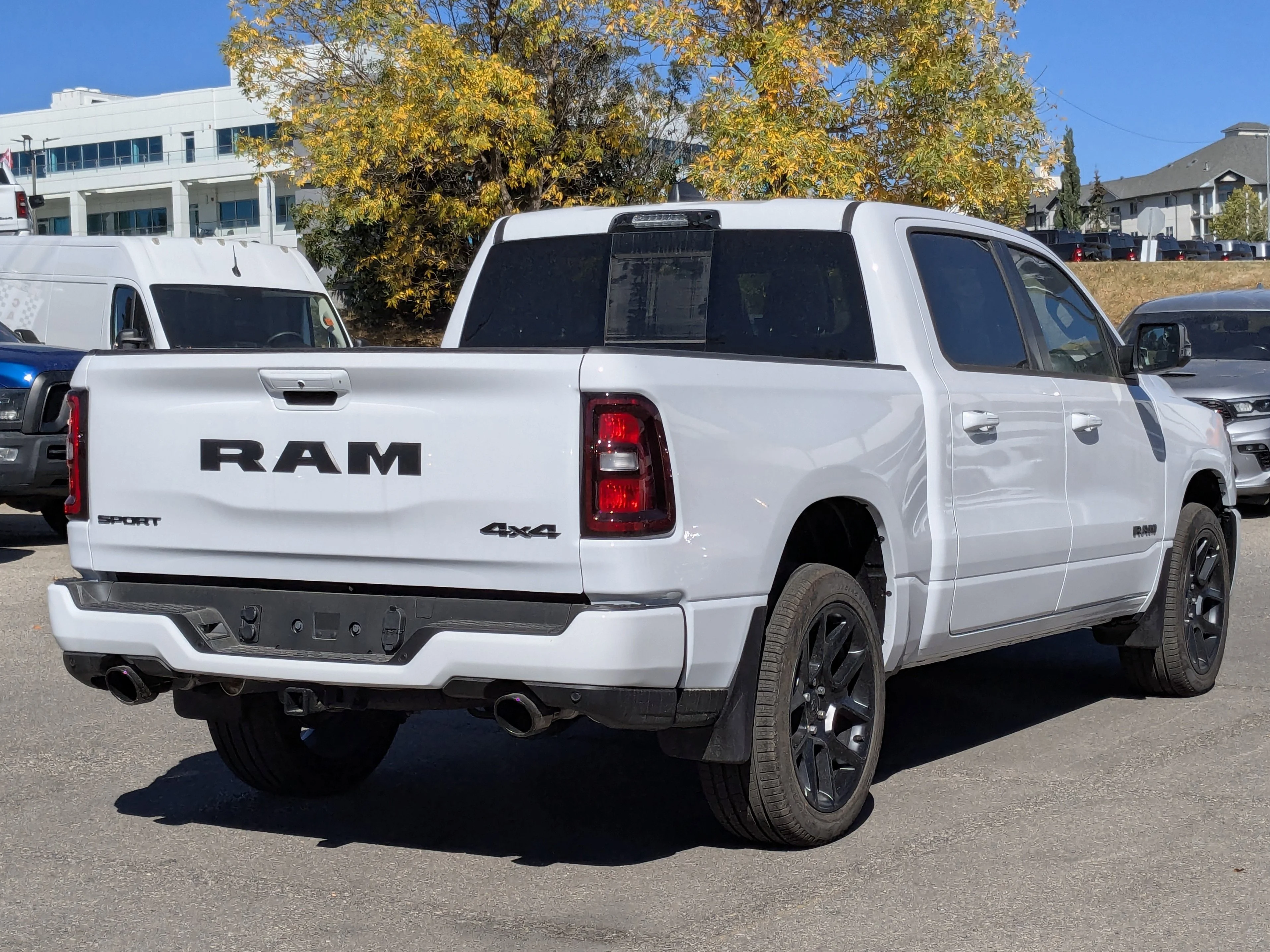 New 2025 White RAM Sport - - Night Edition - Level 1 Equip - Panoramic Sunroof & Tons more! image 8