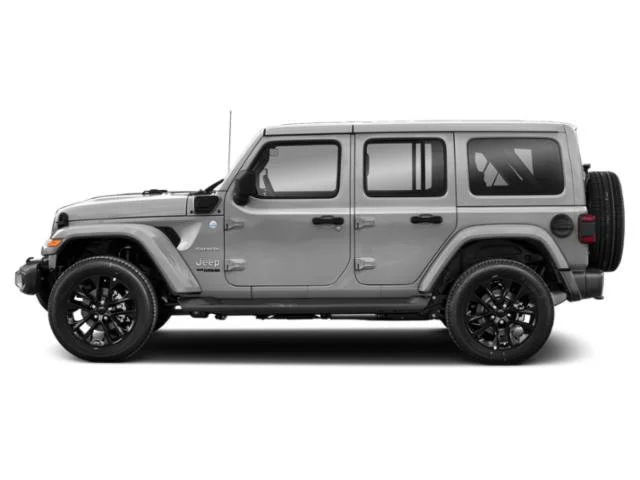 Used 2021 Gray Jeep Unlimited Sahara 4xe image 3
