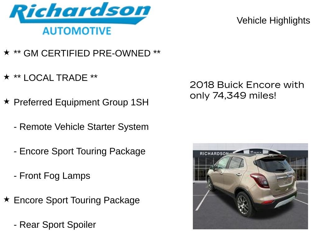 2018 Buick Encore Sport Touring - Photo 11