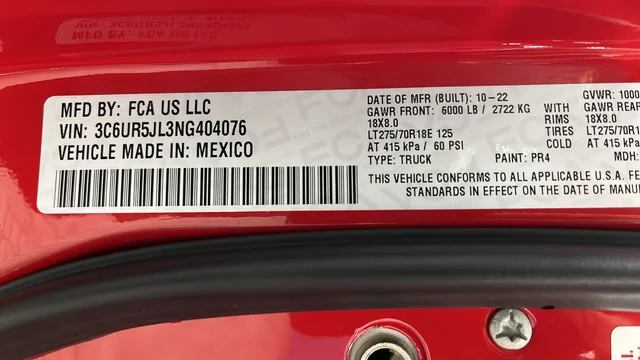 Used 2022 Flame Red Clearcoat Ram Big Horn image 27