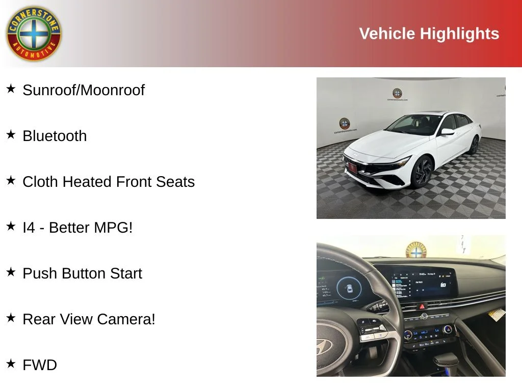 Used 2025 Hyundai Elantra SEL with VIN KMHLS4DG4SU023455 for sale in Elk River, Minnesota