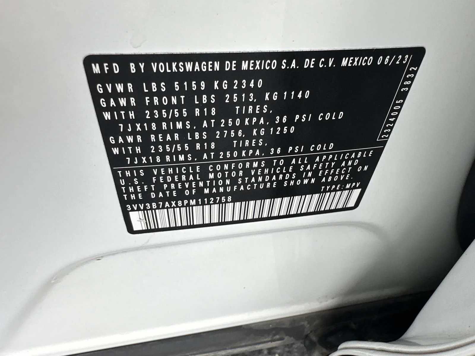Certified Used 2023 White Volkswagen SE image 18