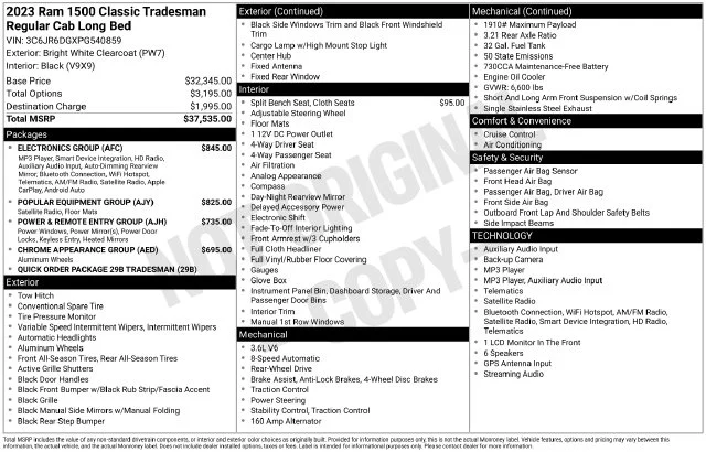 Used 2023 White Ram Tradesman image 4