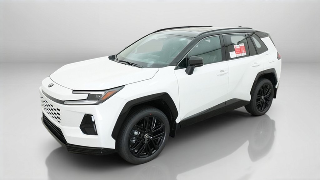 New 2026 Wind Chill Pearl with Midnight Black Metallic roof Toyota XSE image 3