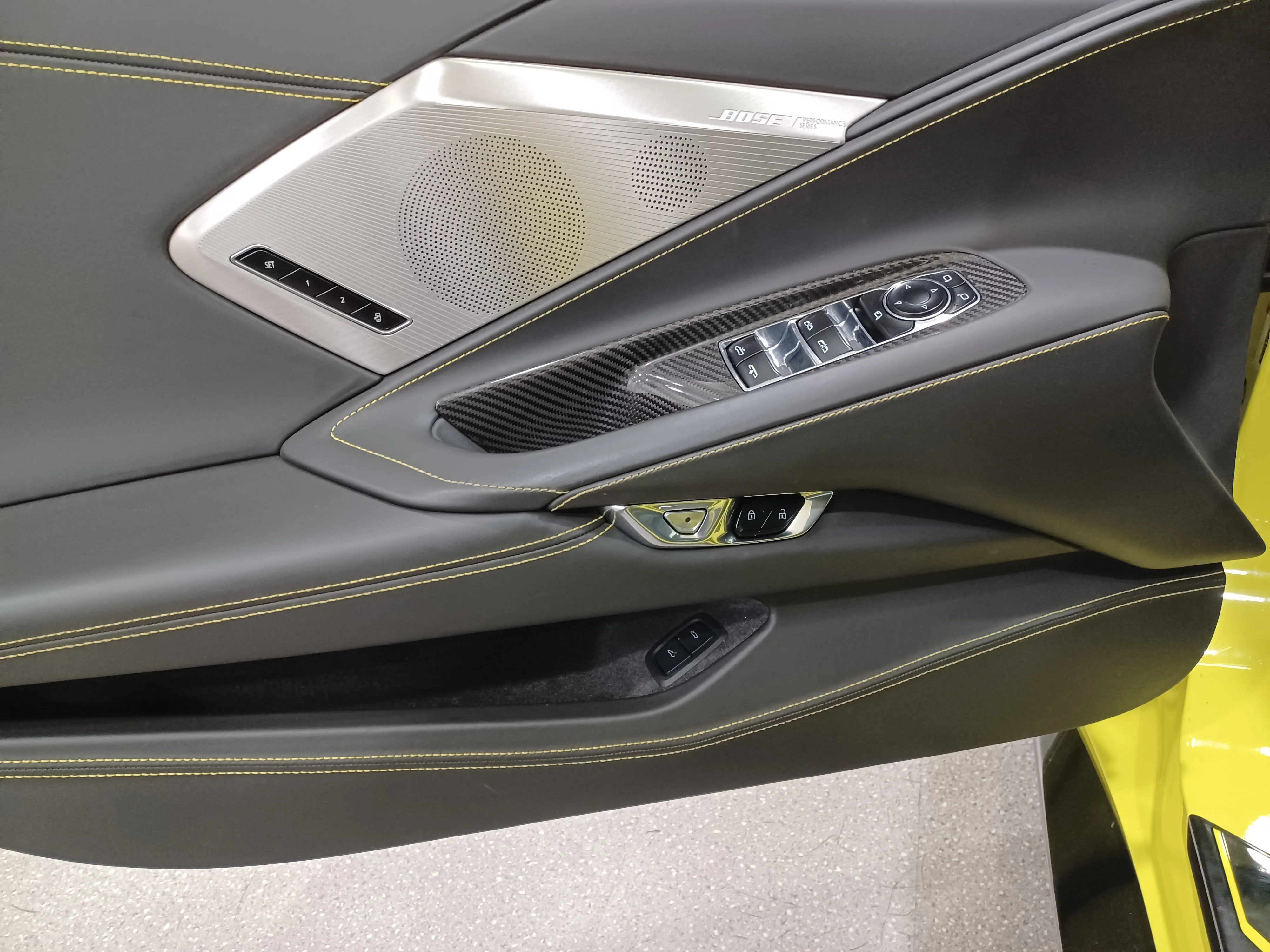 Used 2021 Accelerate Yellow Metallic Chevrolet Stingray Convertible 3LT*495HP!! | 6.2L V8 | Power Roof | Nav | Cooled Leather | Htd Wheel | Bose image 7