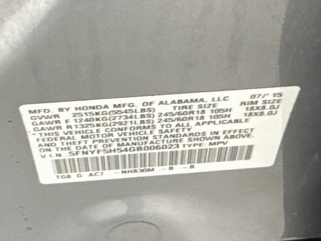 Used 2016 Silver Honda EX-L image 43