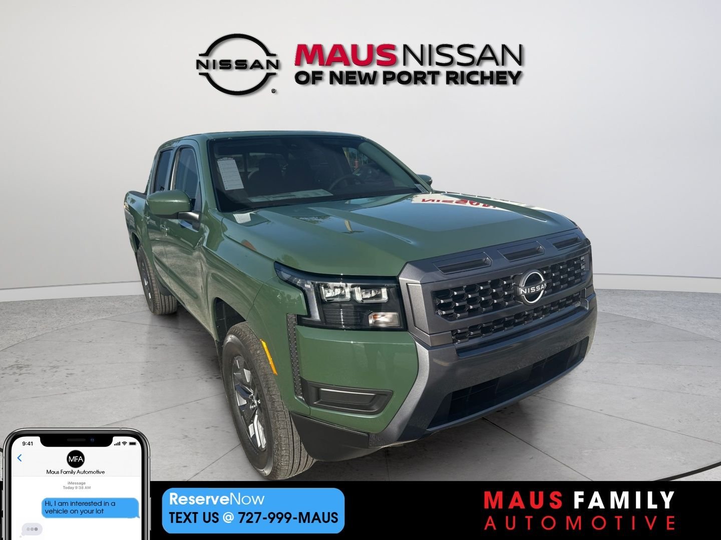 New 2026 Green Nissan SV image 1