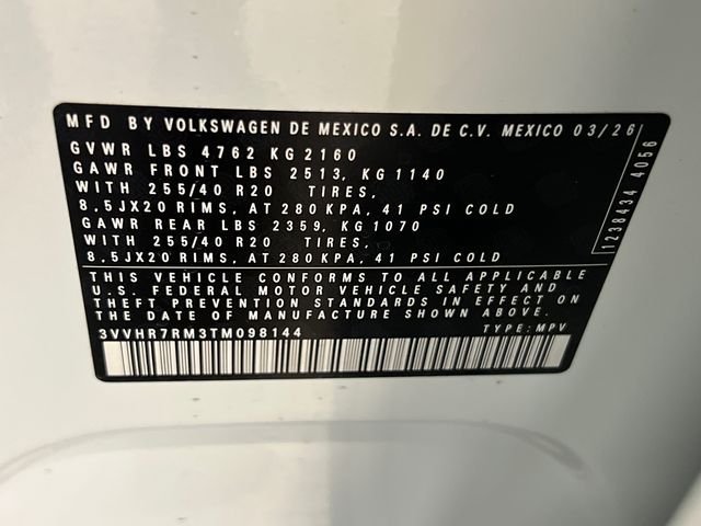 New 2026 White Volkswagen 2.0T SE R-Line Black image 21