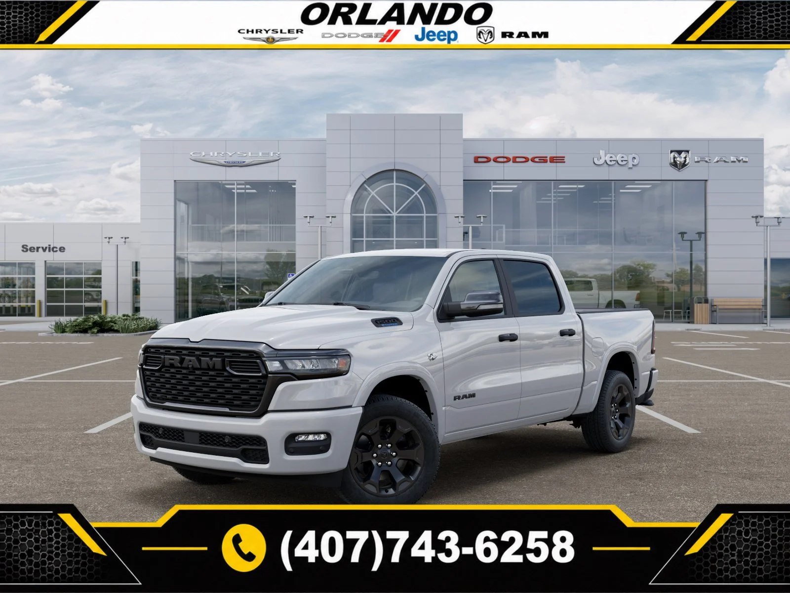 New 2026 Bright White Clearcoat Ram Big Horn/Lone Star image 1