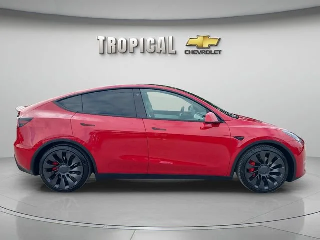 Used 2022 Red Tesla Performance image 6