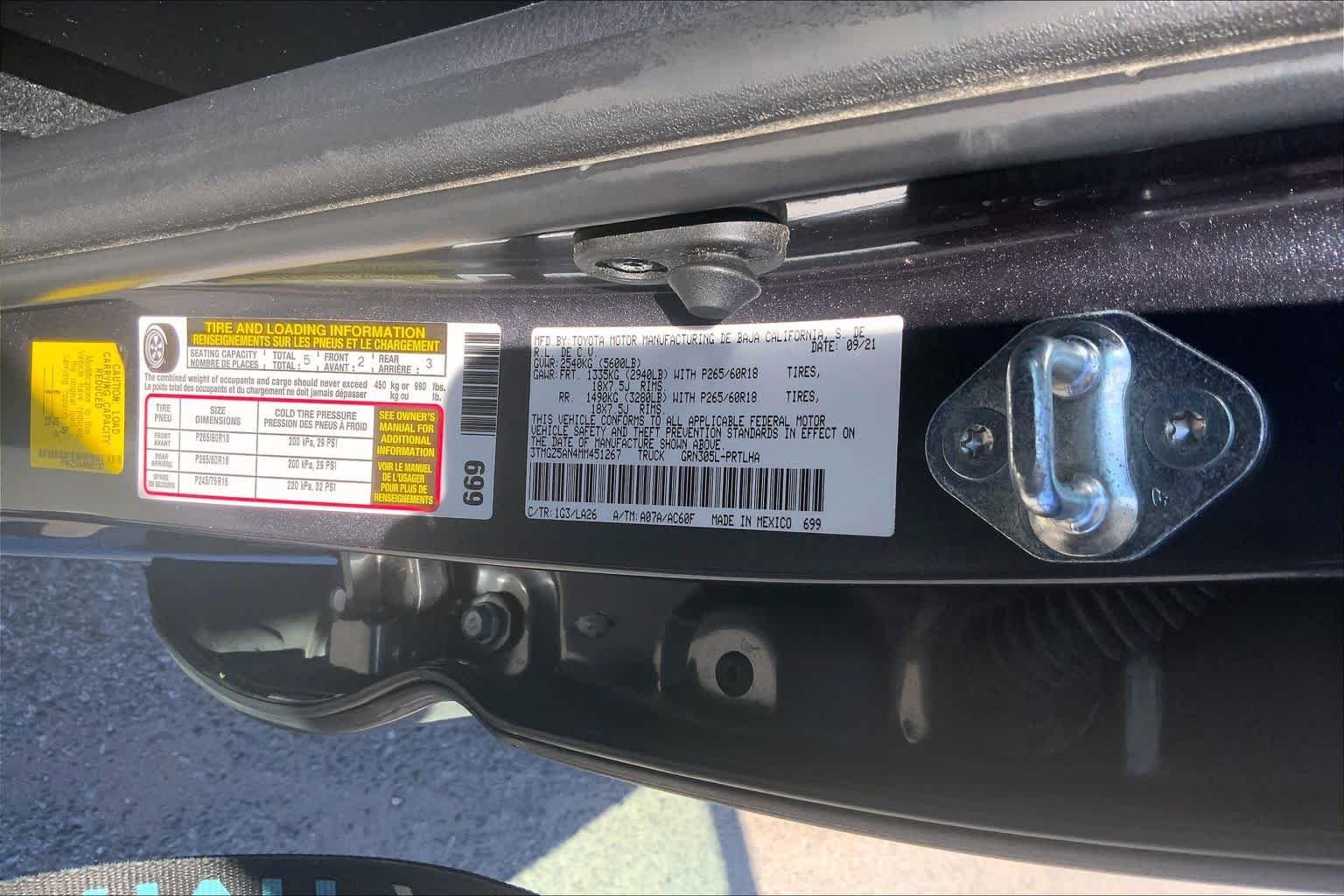 Certified Used 2021 Magnetic Gray Metallic Toyota Limited image 32