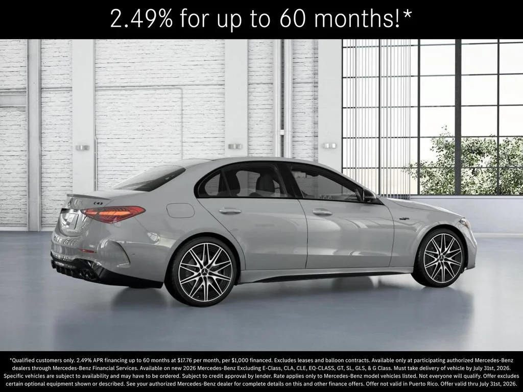 New 2026 MANUFAKTUR Alpine Grey Mercedes-Benz AMG® C 43 4MATIC Sedan image 61
