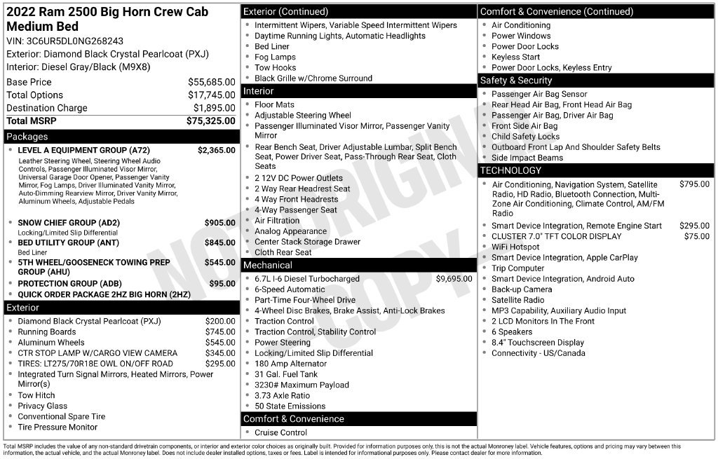 Used 2022 Black Ram Big Horn image 21