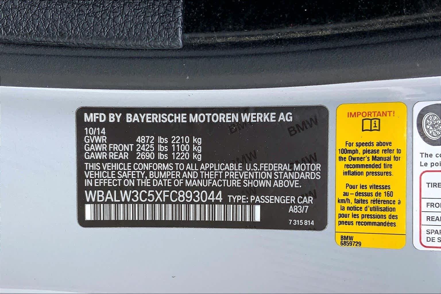 Used 2015 Orion Silver Metallic BMW 640i image 33