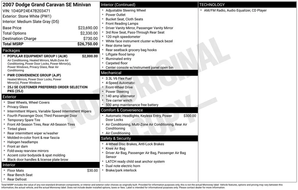 Used 2007 White Dodge SE image 6