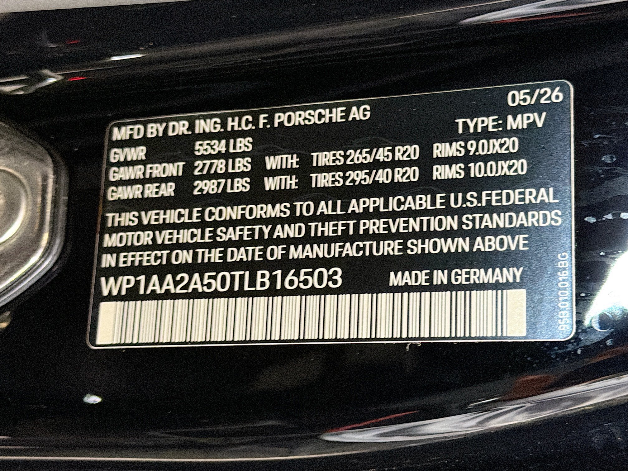 New 2026 Black Porsche  image 42