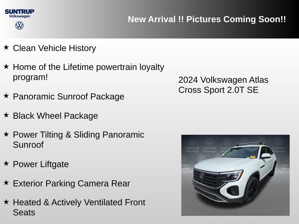 Used 2024 White Volkswagen 2.0T SE w/Technology image 5