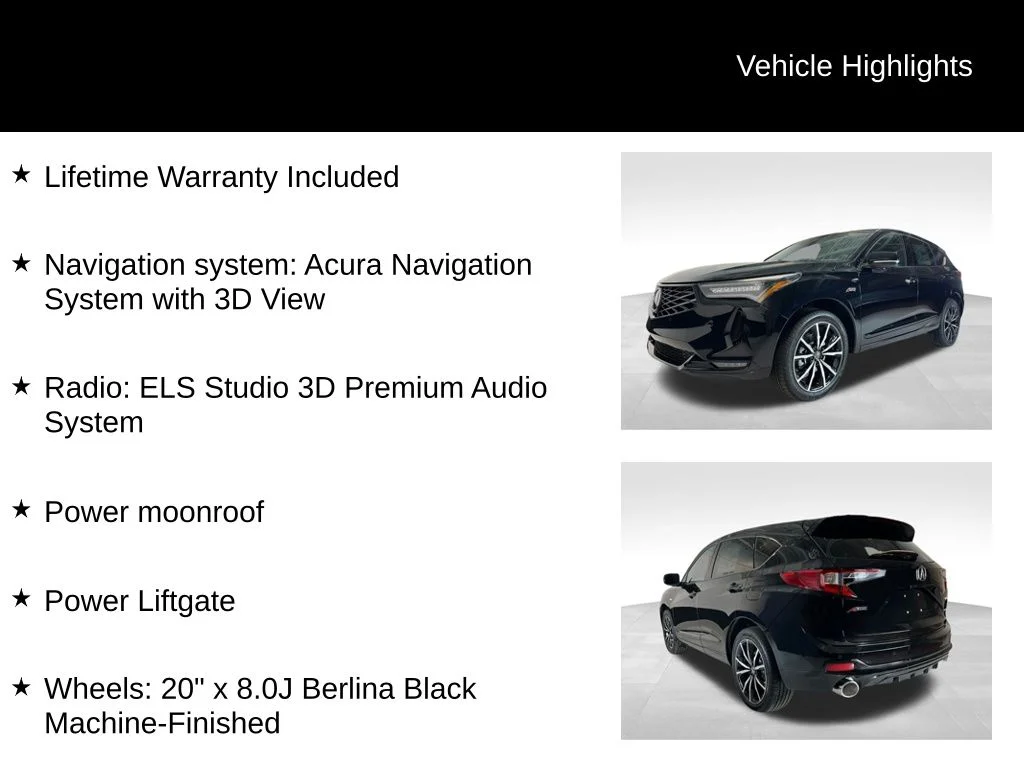 New 2026 Majestic Black Pearl Acura A-Spec Advance Package image 5