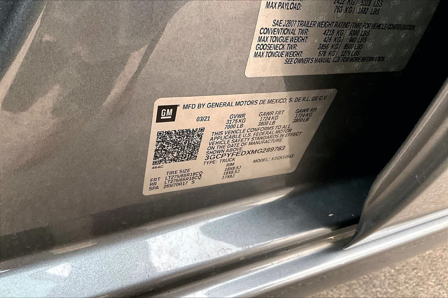 Used 2021 Satin Steel Metallic Chevrolet LT Trail Boss image 38