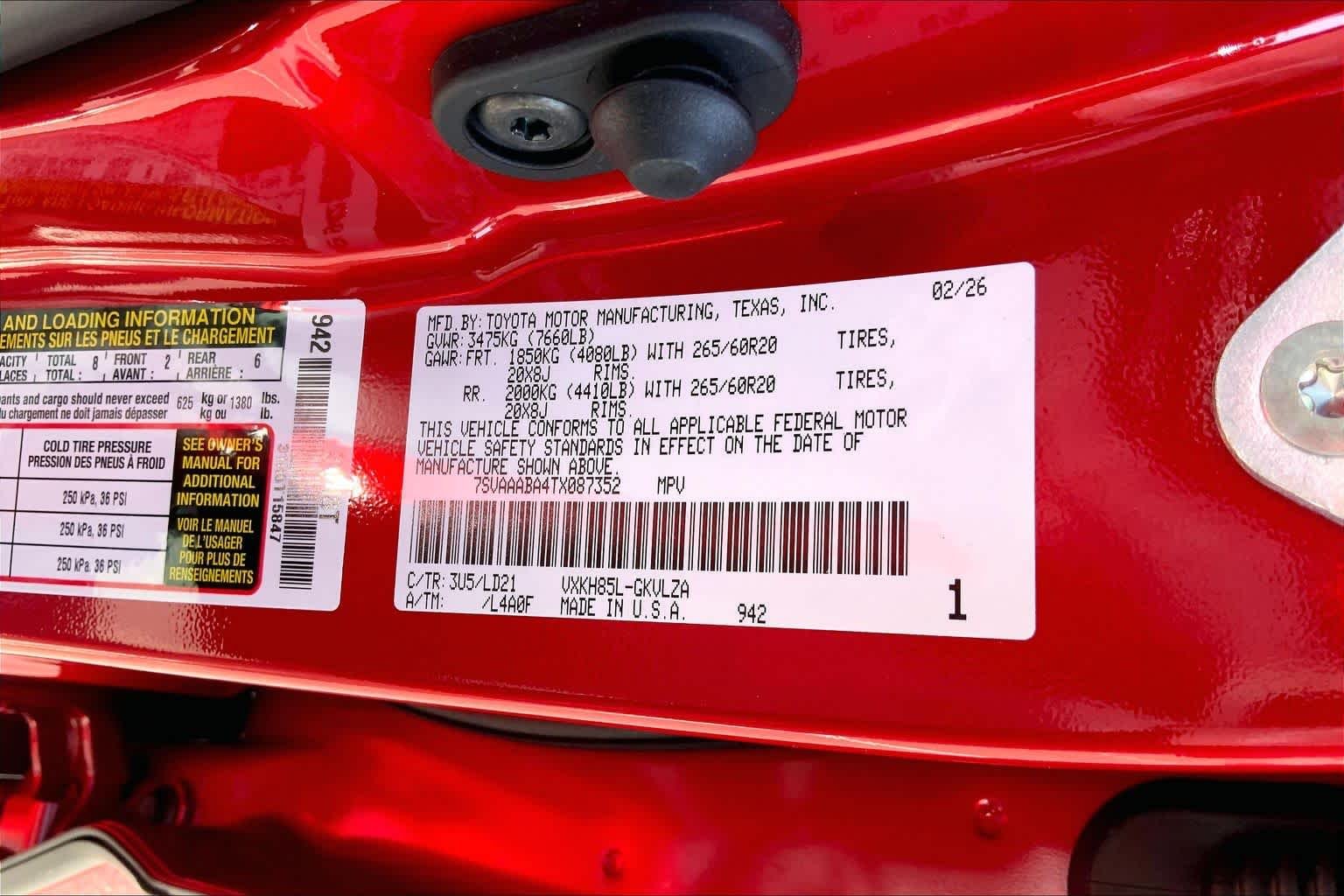 Used 2026 Supersonic Red Toyota Limited image 31