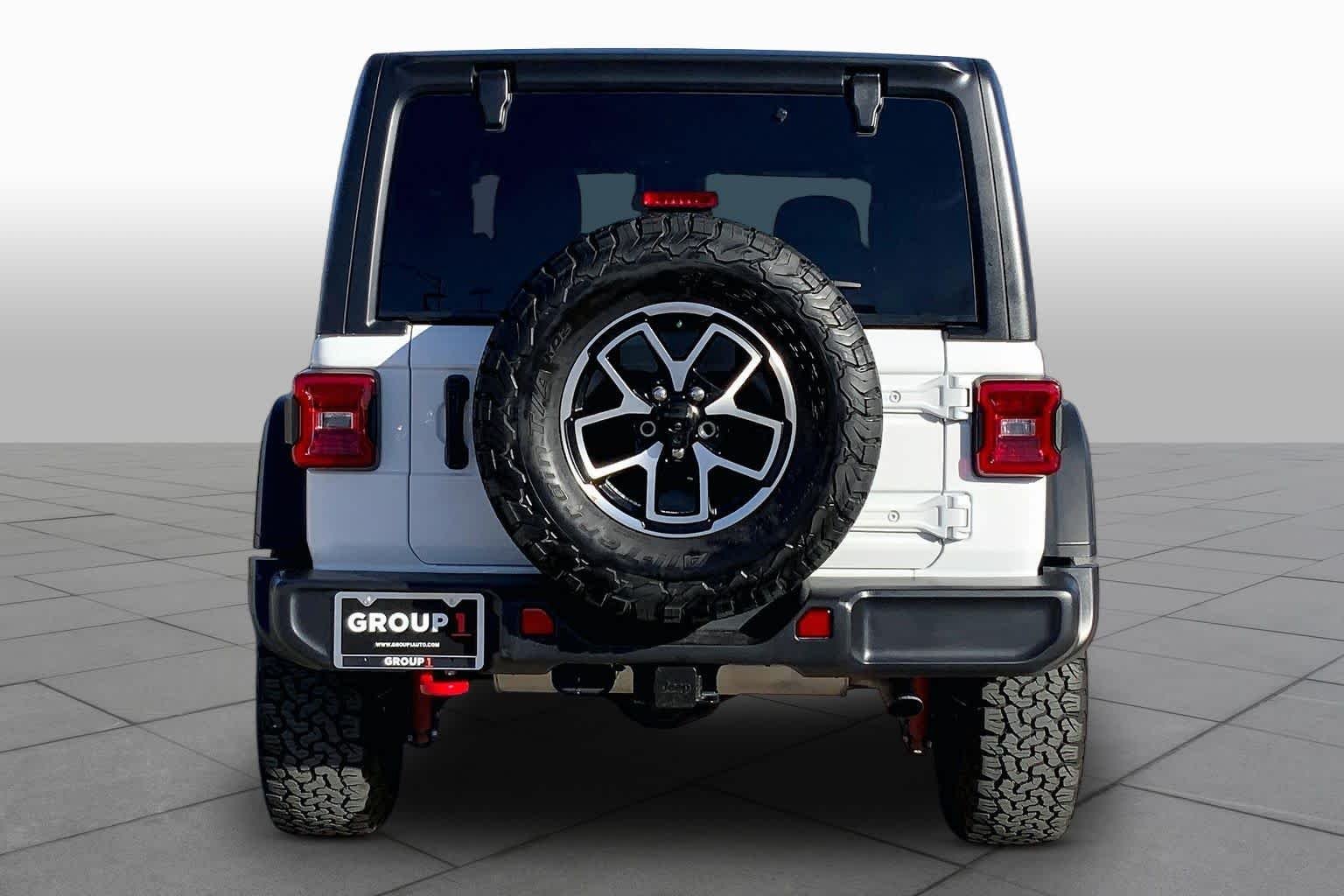 Used 2024 Bright White Clearcoat Jeep Rubicon image 5