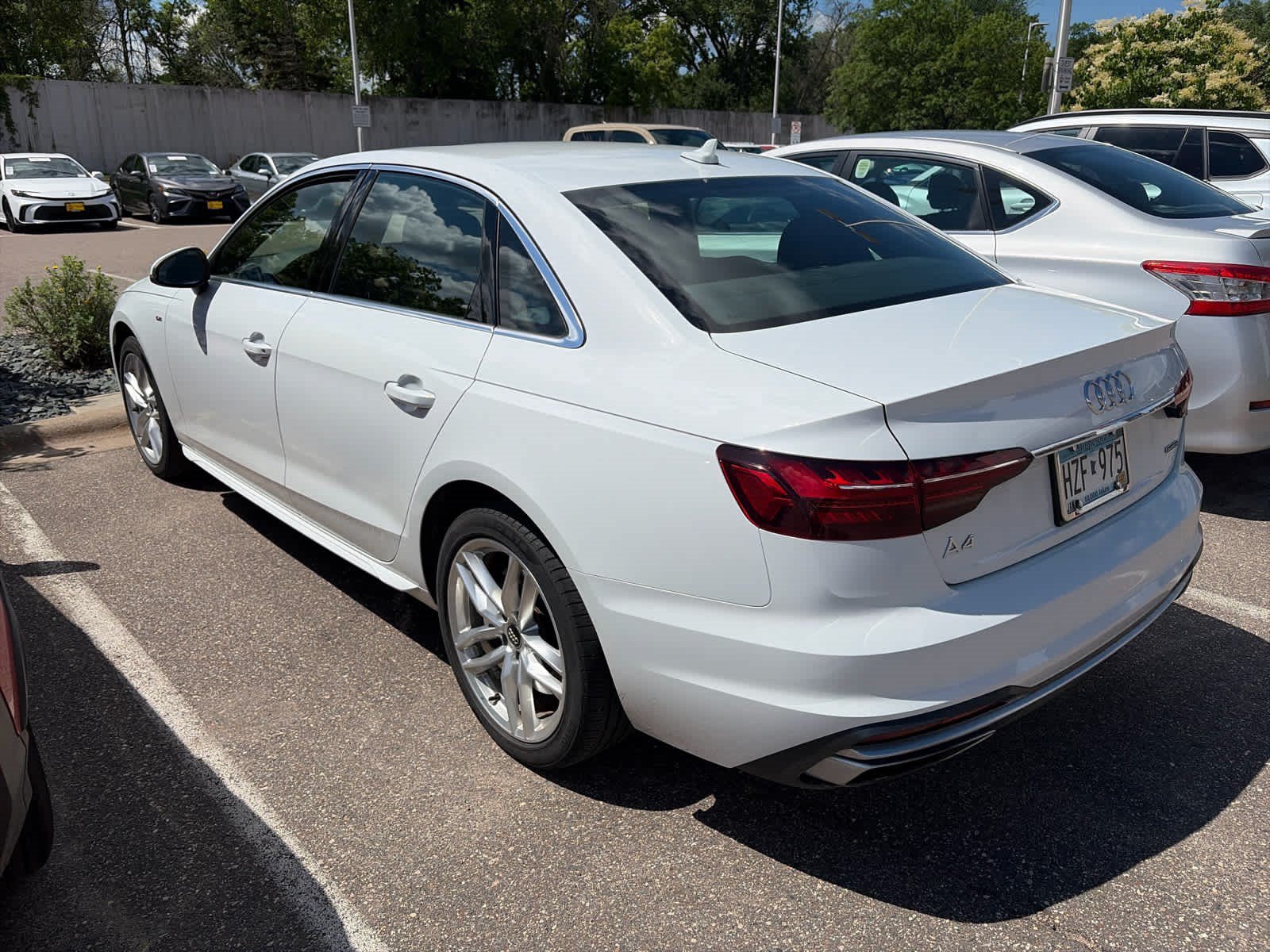 Used 2020 Glacier White Metallic Audi Premium image 4