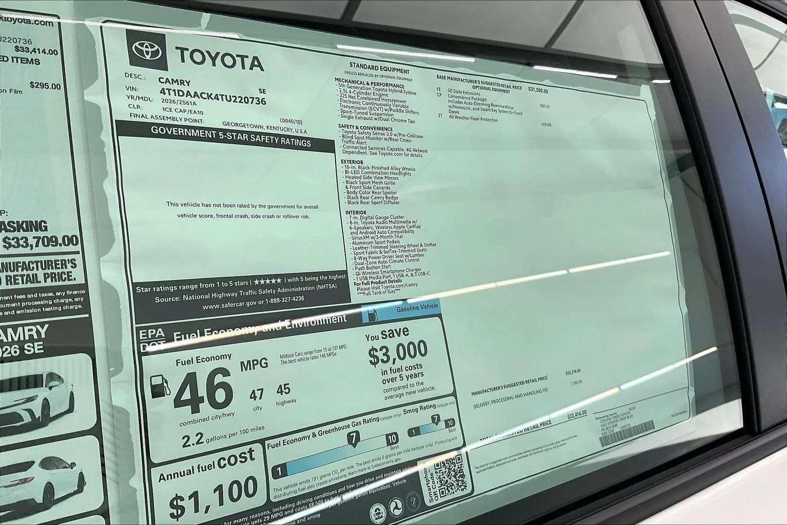 New 2026 Ice Cap Toyota SE image 20