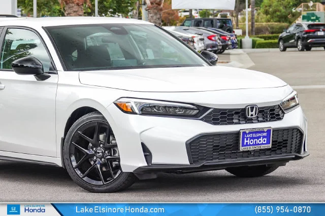 New 2026 Platinum White Pearl Honda FWD Sport image 2