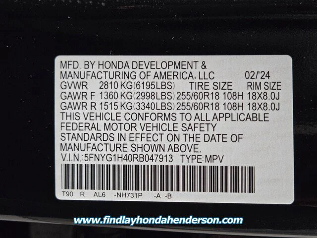 2024 Honda Pilot EX-L - Photo 47