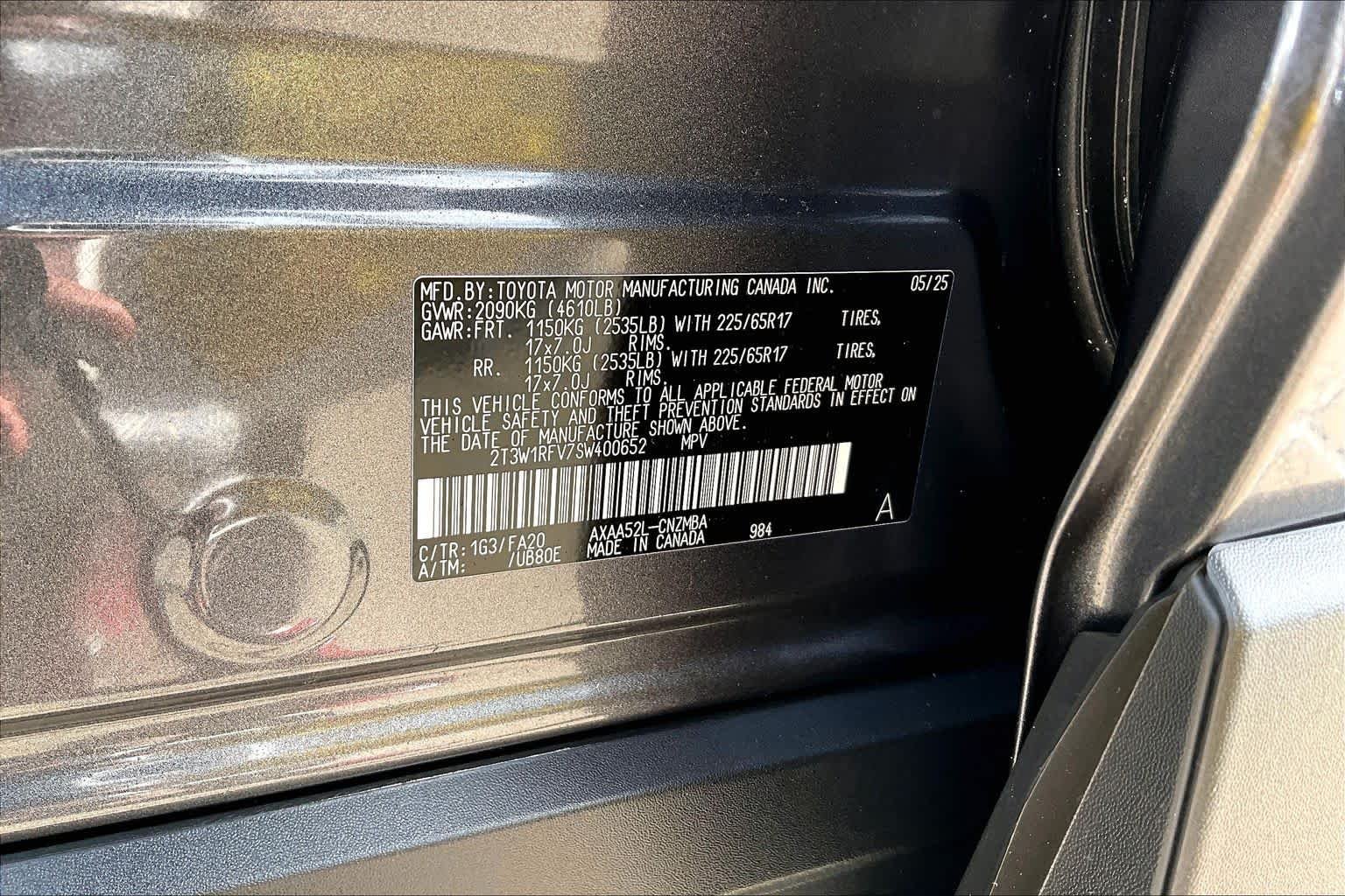 Certified Used 2025 Magnetic Gray Metallic Toyota XLE image 34