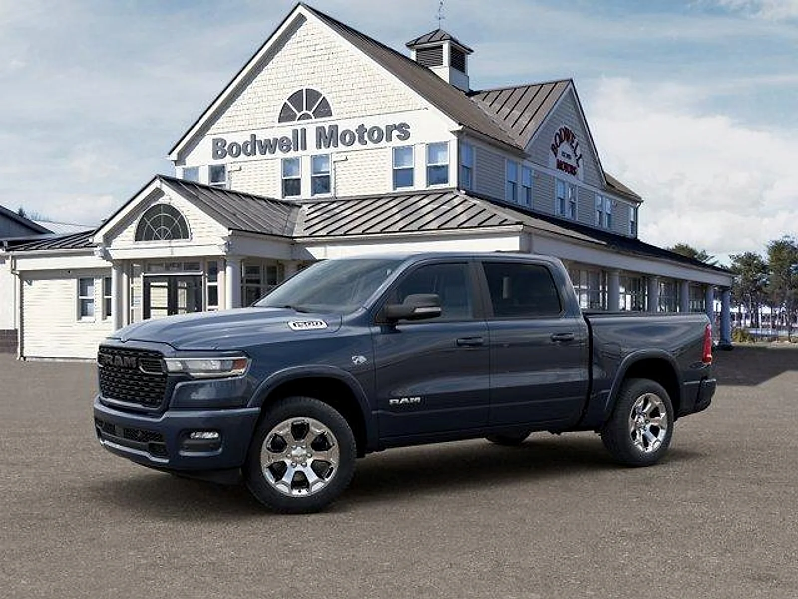New 2026 Forged Blue Metallic Exterior Paint RAM Big Horn Crew Cab 4x4 5