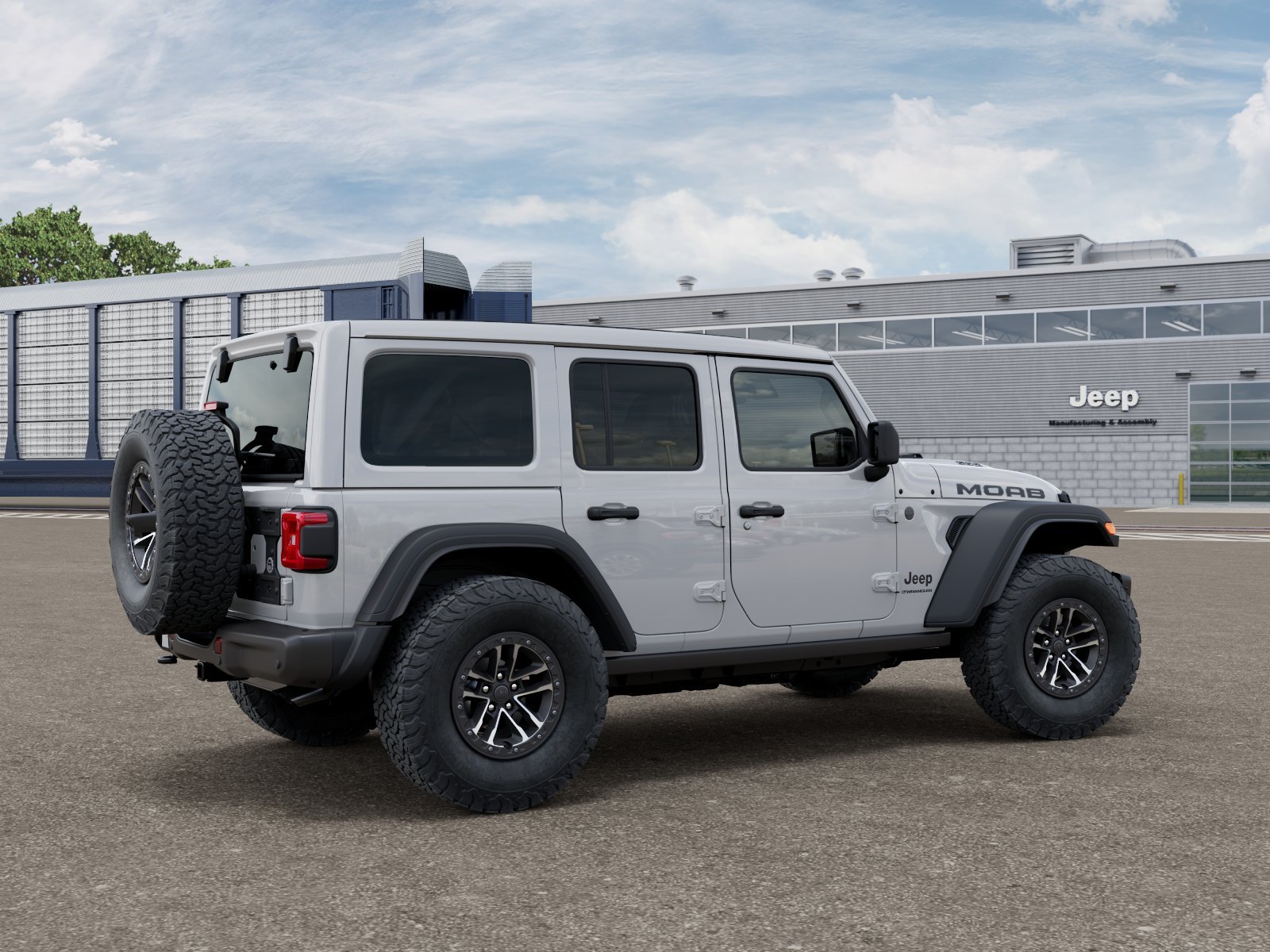 New 2026 Bright White Clear-Coat Exterior Paint Jeep Moab 392 image 29