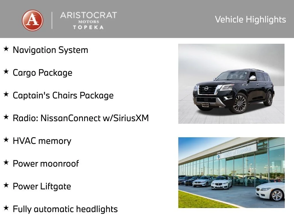 Used 2024 Nissan Armada Platinum with VIN JN8AY2DB8R9851254 for sale in Kansas City
