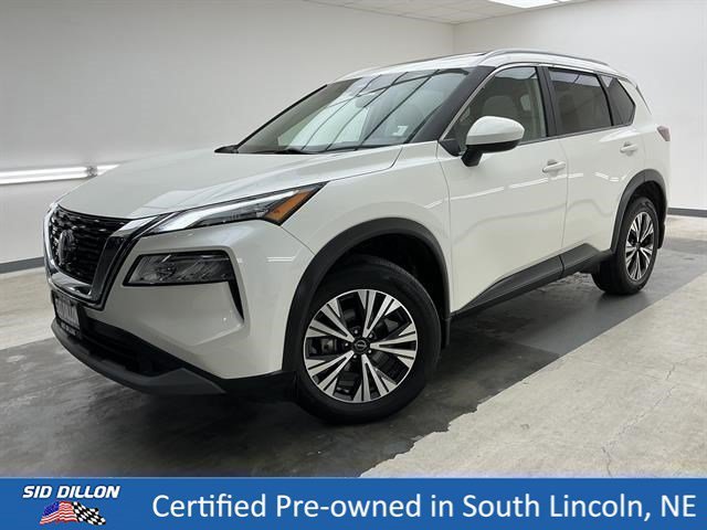 Pearl White Tricoat 2023 Nissan Rogue SUV / Crossover All-Wheel Drive Continuously Variable Transmission