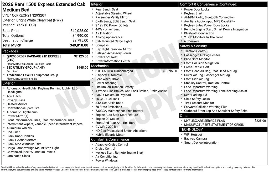 New 2026 Bright White Clear-Coat Exterior Paint RAM Express image 9