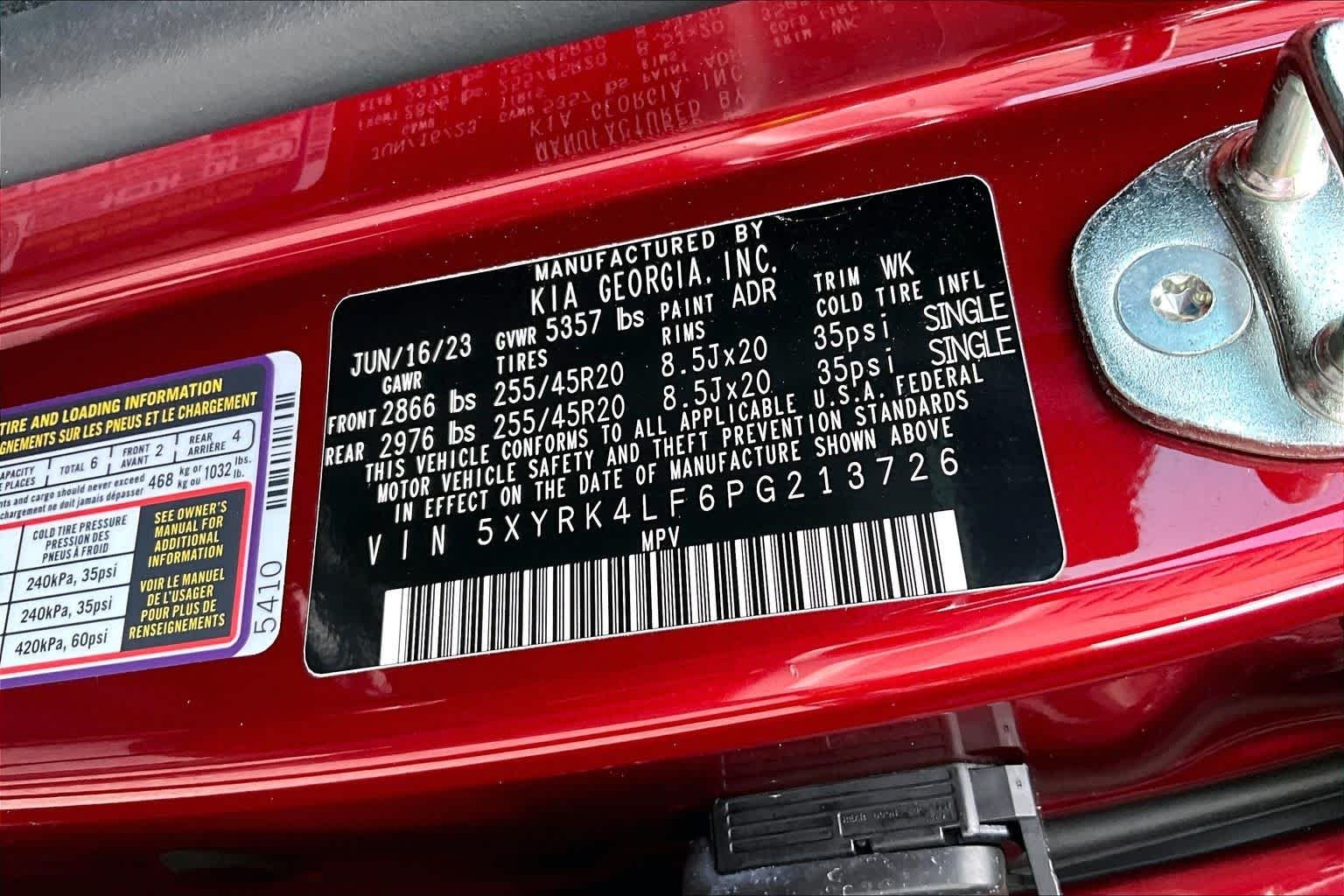 Used 2023 Passion Red Kia SX image 37