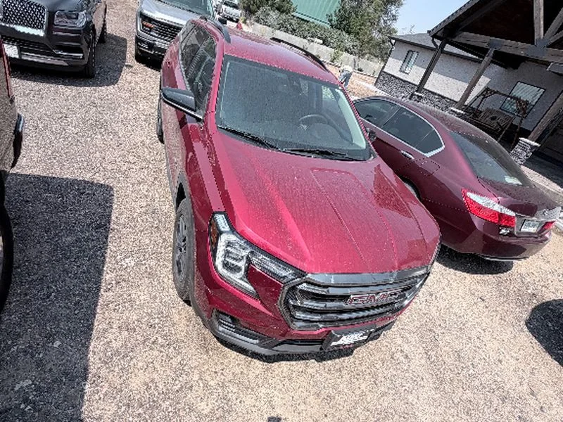 Used 2023 Volcanic Red Tintcoat GMC AT4 image 3