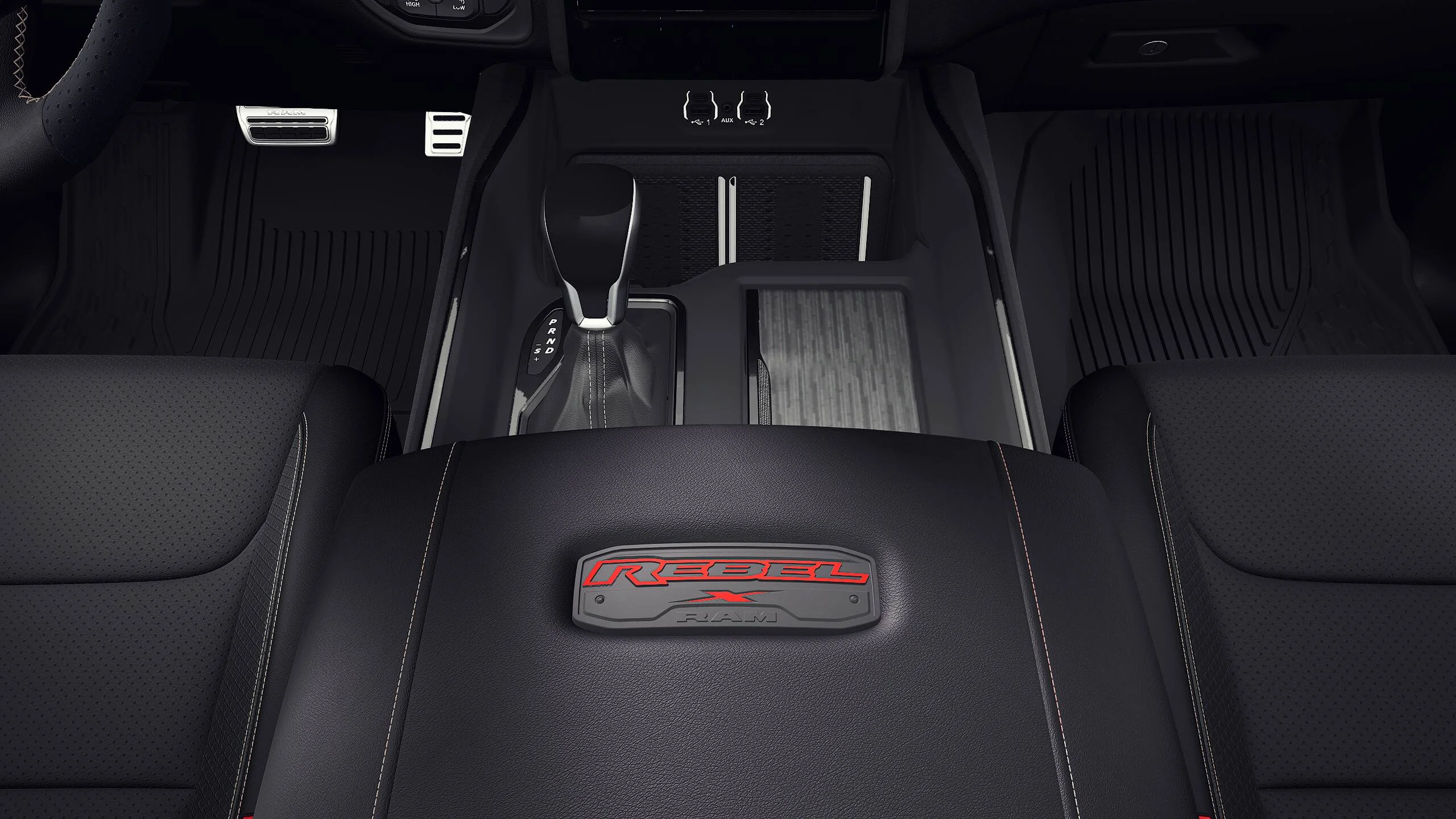 New 2027 Diamond Black Crystal Pearl-Coat Exterior Paint RAM REBEL image 4