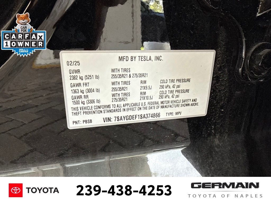 Used 2025 Black Tesla Performance image 22