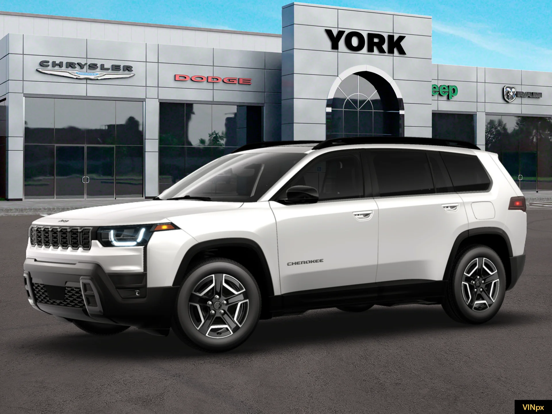 New 2026 Bright White Clear-Coat Exterior Paint Jeep Limited image 2