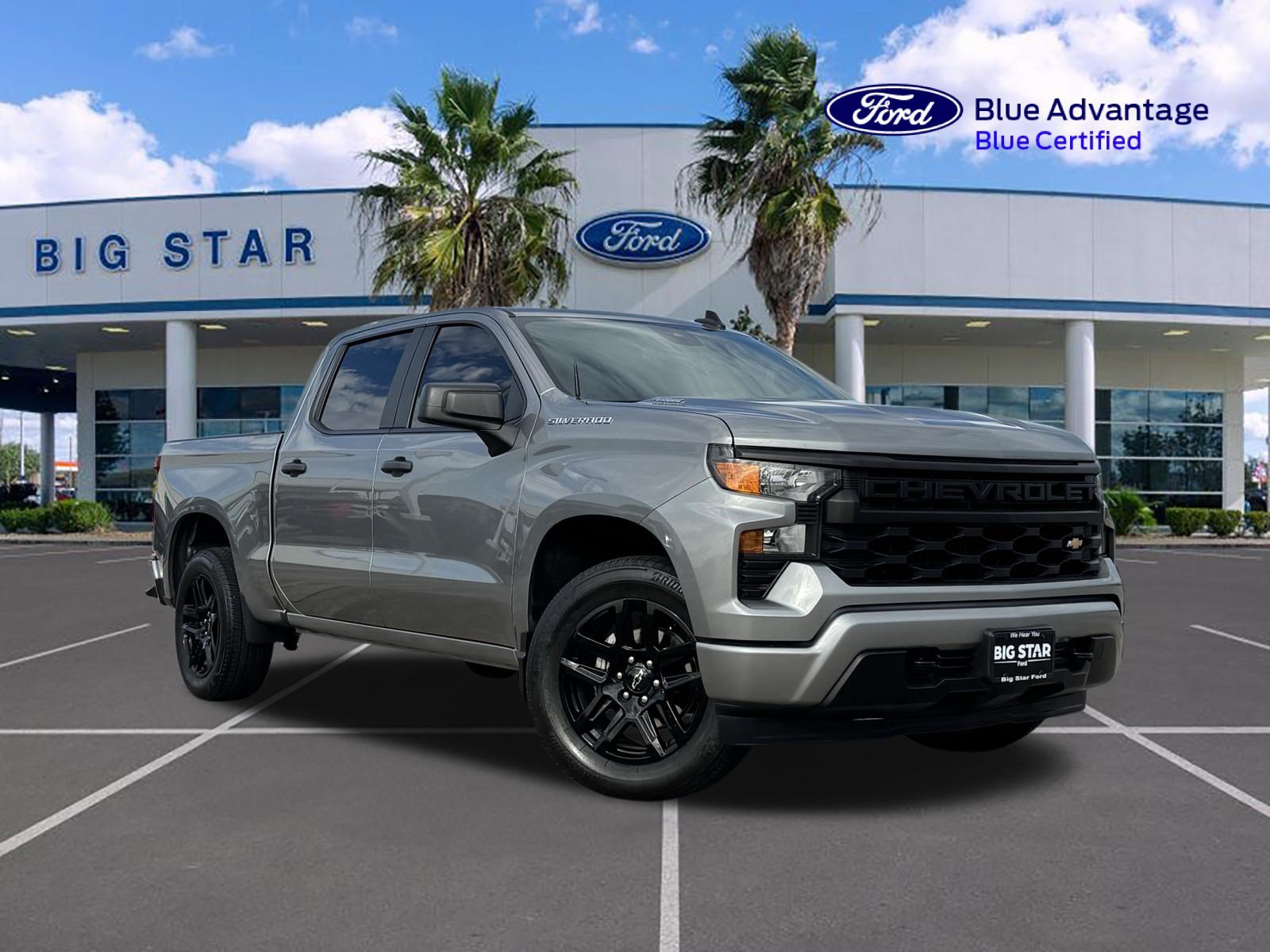 Used 2025 Sterling Gray Metallic Chevrolet Custom image 1