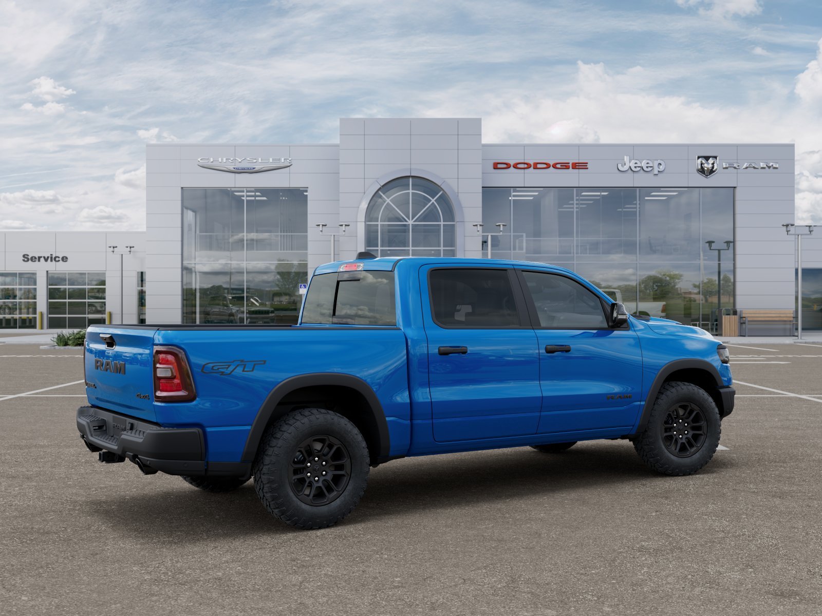 New 2026 Hydro Blue Pearl-Coat Exterior Paint RAM Rebel image 16
