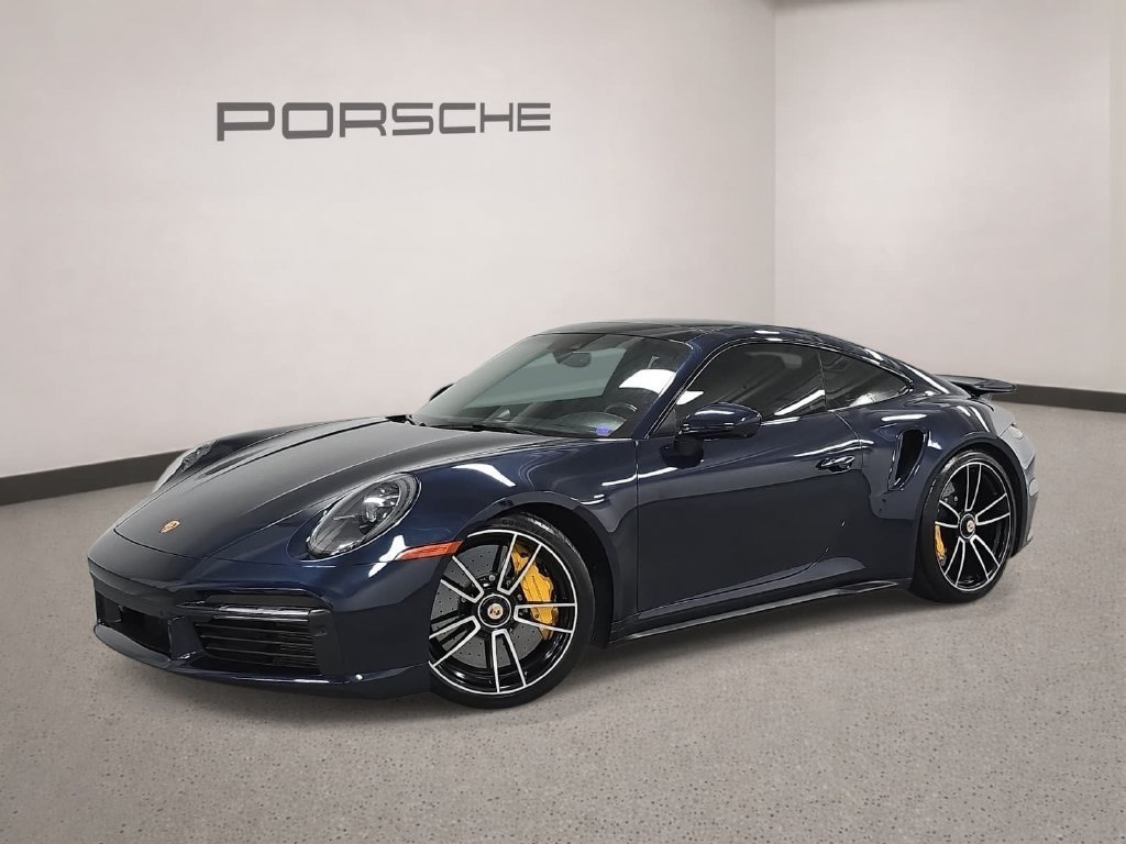 Certified Used 2021 Blue Porsche Turbo S image 1