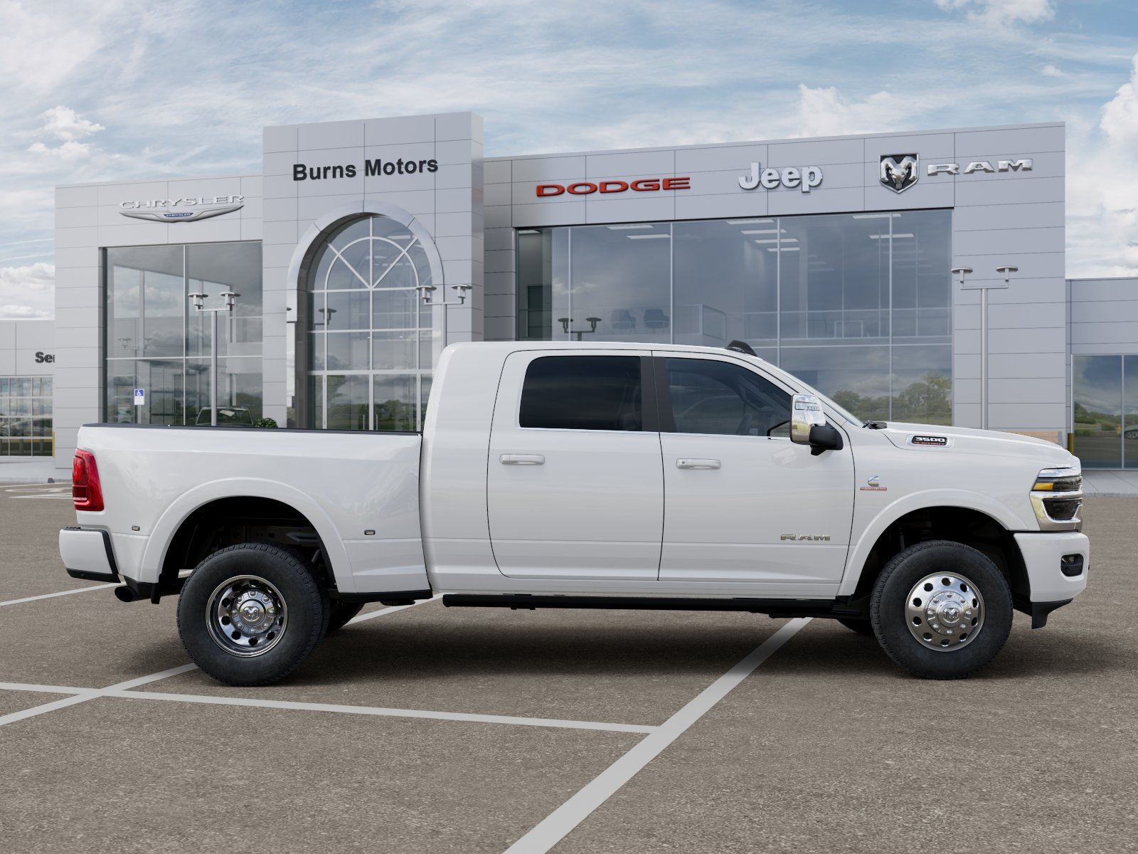 New 2026 Bright White Clear-Coat Exterior Paint RAM Longhorn Dually image 47