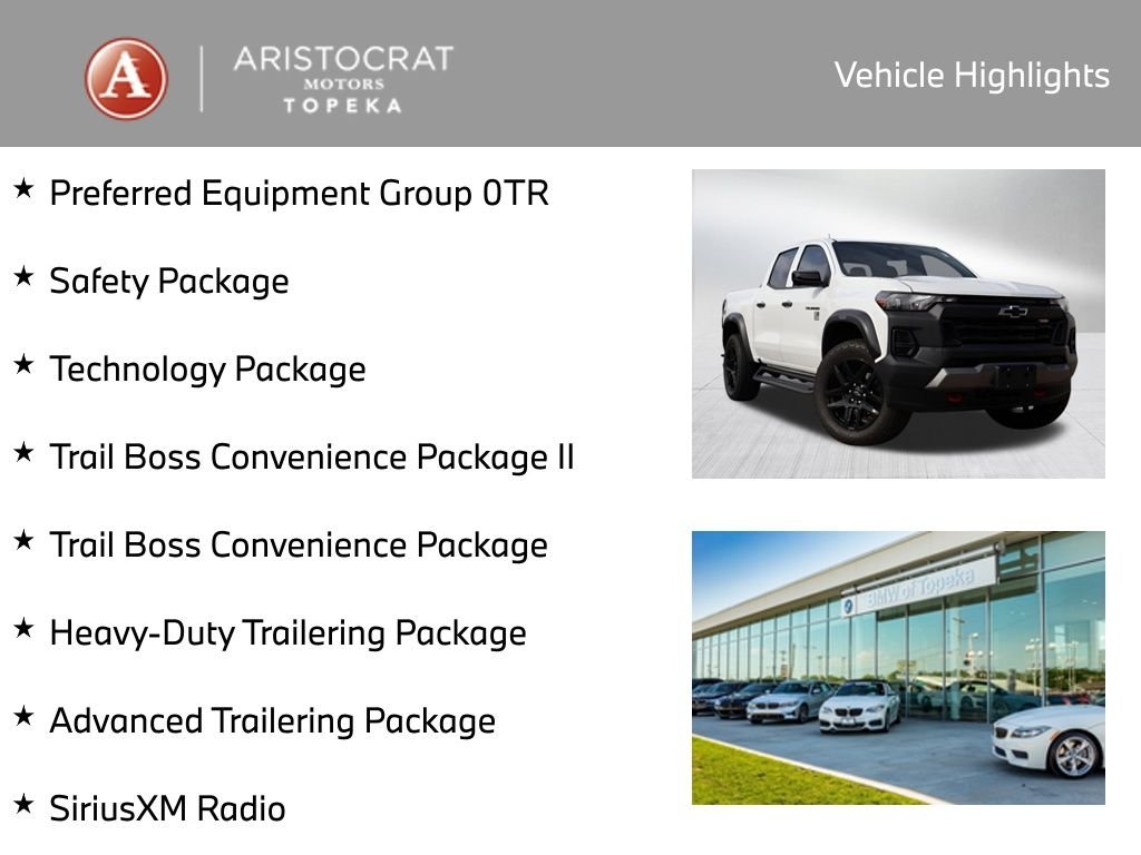 Used 2024 Chevrolet Colorado Trail Boss with VIN 1GCPTEEK8R1178890 for sale in Kansas City