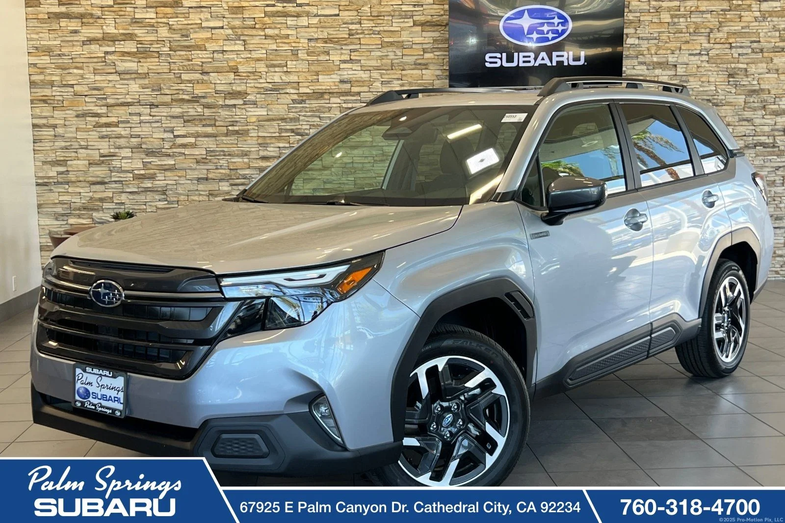 New 2026 Silver Subaru Premium Hybrid image 1