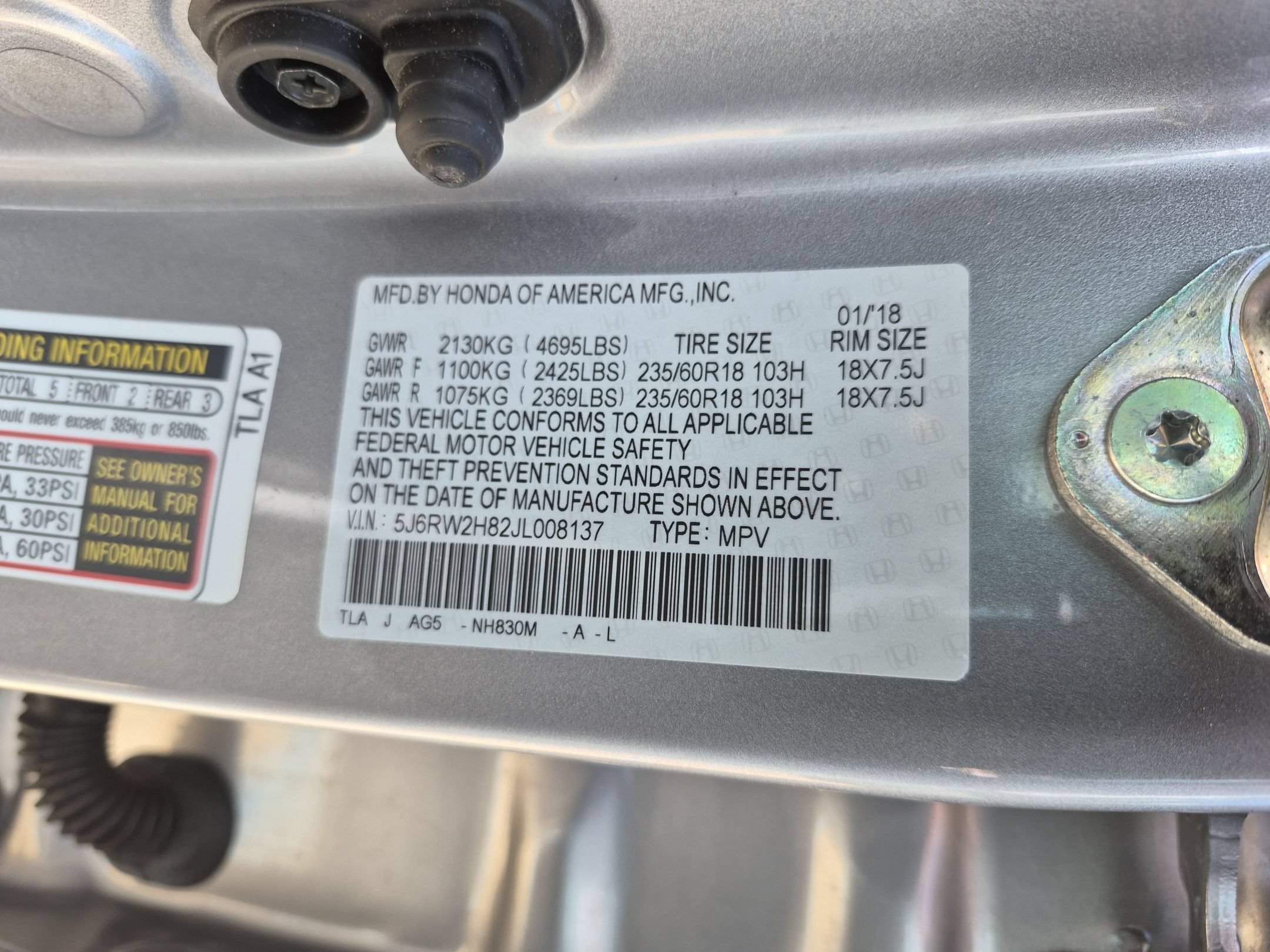 2018 Honda CR-V EX-L - Photo 36