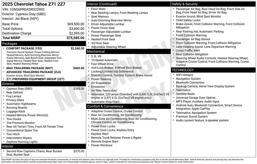 Used 2025 Gray Chevrolet Z71 image 7