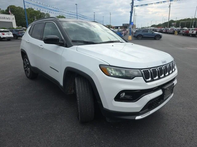 Used 2024 Bright White Clearcoat Jeep Limited image 3