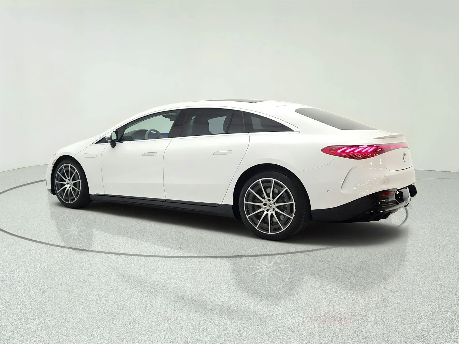 Certified Used 2024 MANUFAKTUR Moonlight White Metallic Mercedes-Benz EQS 450 4MATIC® Sedan image 7